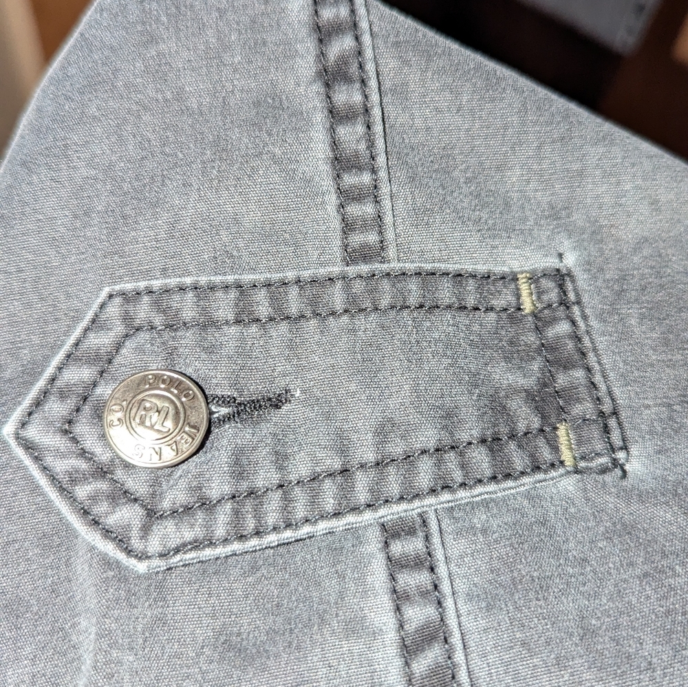 Polo Jeans Co. - Lightweight Boot cut Cargo Gray Pants - Size 6 - Great Conditio - Picture 3 of 7